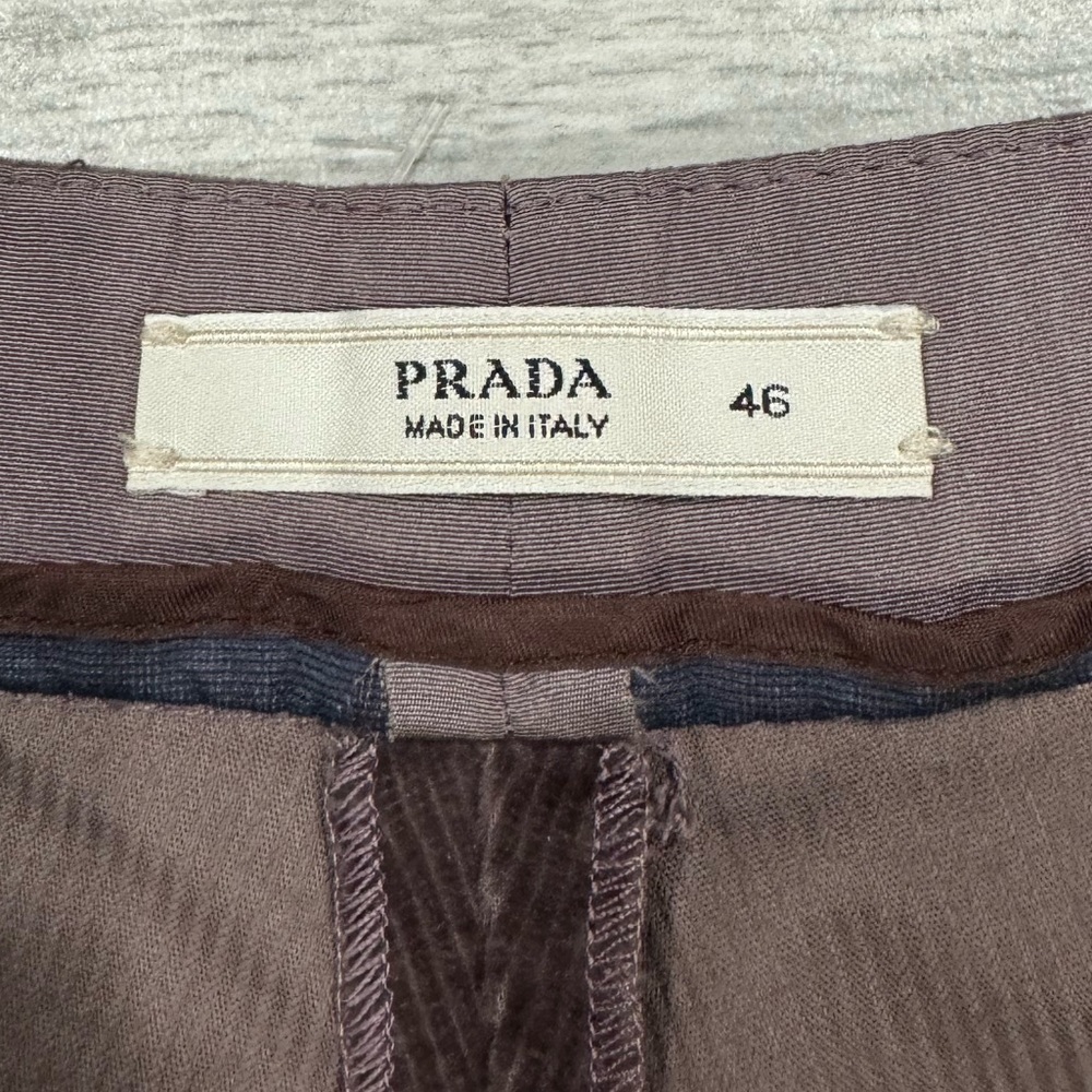 Prada Brown Corduroy Flared Pants - Picture 5 of 9